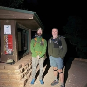 Mark Neese of True North Counseling hiking the Rim to River to Rim of the Grand Canyon with his son.