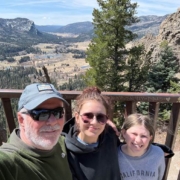 Mark Neese hiking with his granddaughters. True North Counseling Blog.